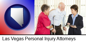 Las Vegas, Nevada - injured person consulting with a personal injury attorney