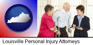 Louisville, Kentucky - injured person consulting with a personal injury attorney