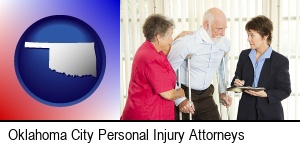 Oklahoma City, Oklahoma - injured person consulting with a personal injury attorney