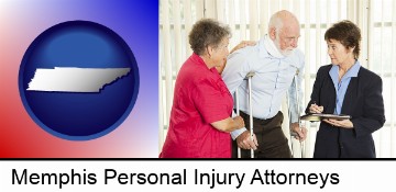 injured person consulting with a personal injury attorney in Memphis, TN