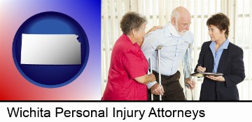 injured person consulting with a personal injury attorney in Wichita, KS